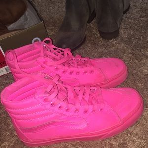 Neon pink vans